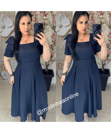 Vestido Melinda Azul Escuro